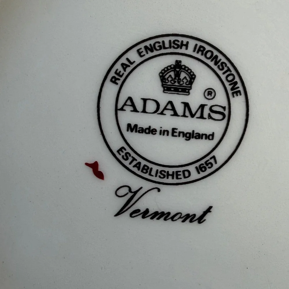 Adams Real English Ironstone Vermont Teapot Floral Octagonal Made in England